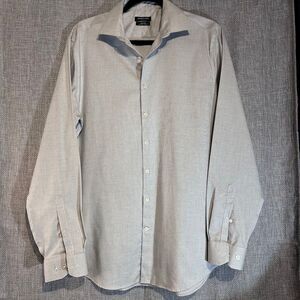 Kenneth Cole Slim Fit Non Iron Stretch Long Sleeve Black and‎ White Size Large